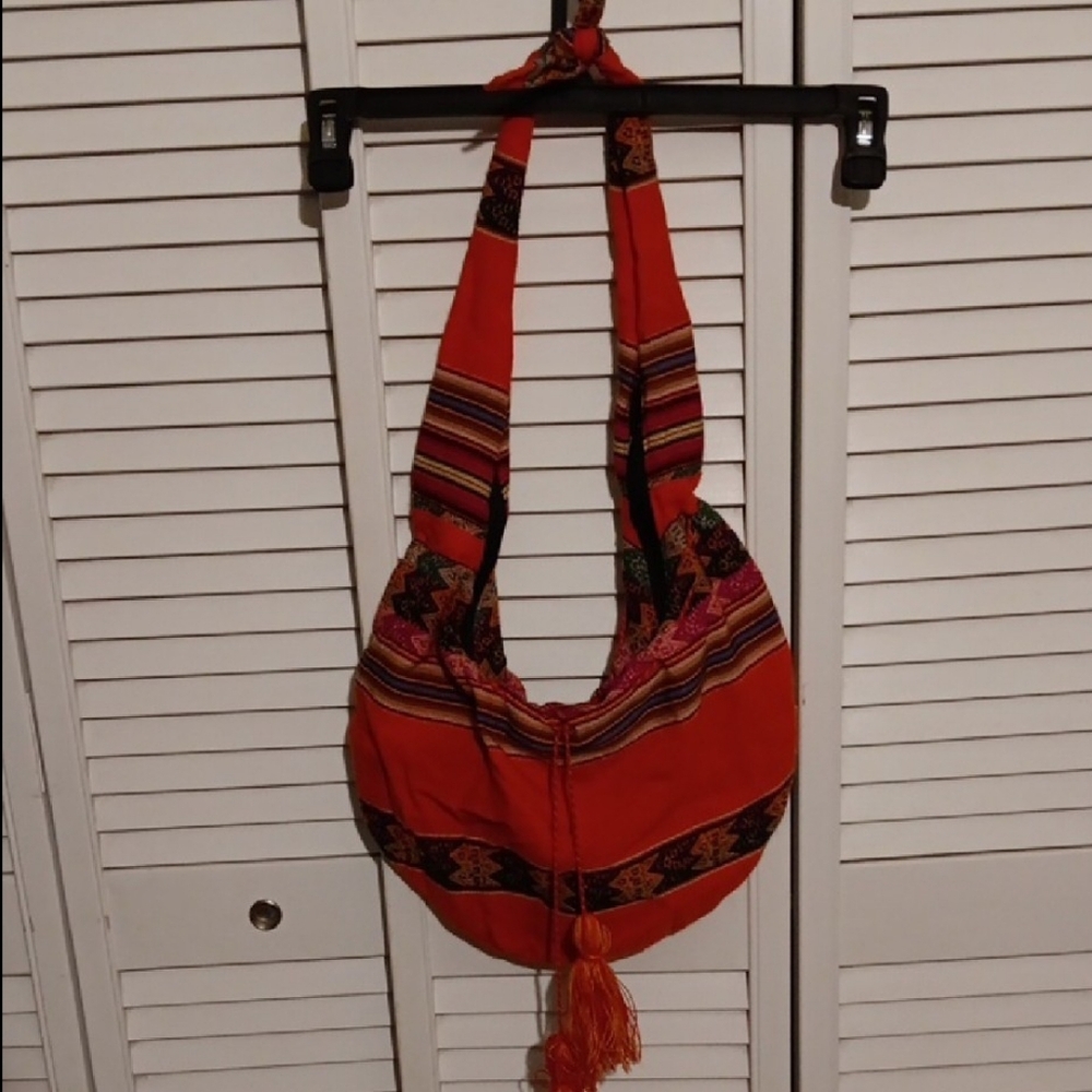 Bohemian Red Shoulder Bag
